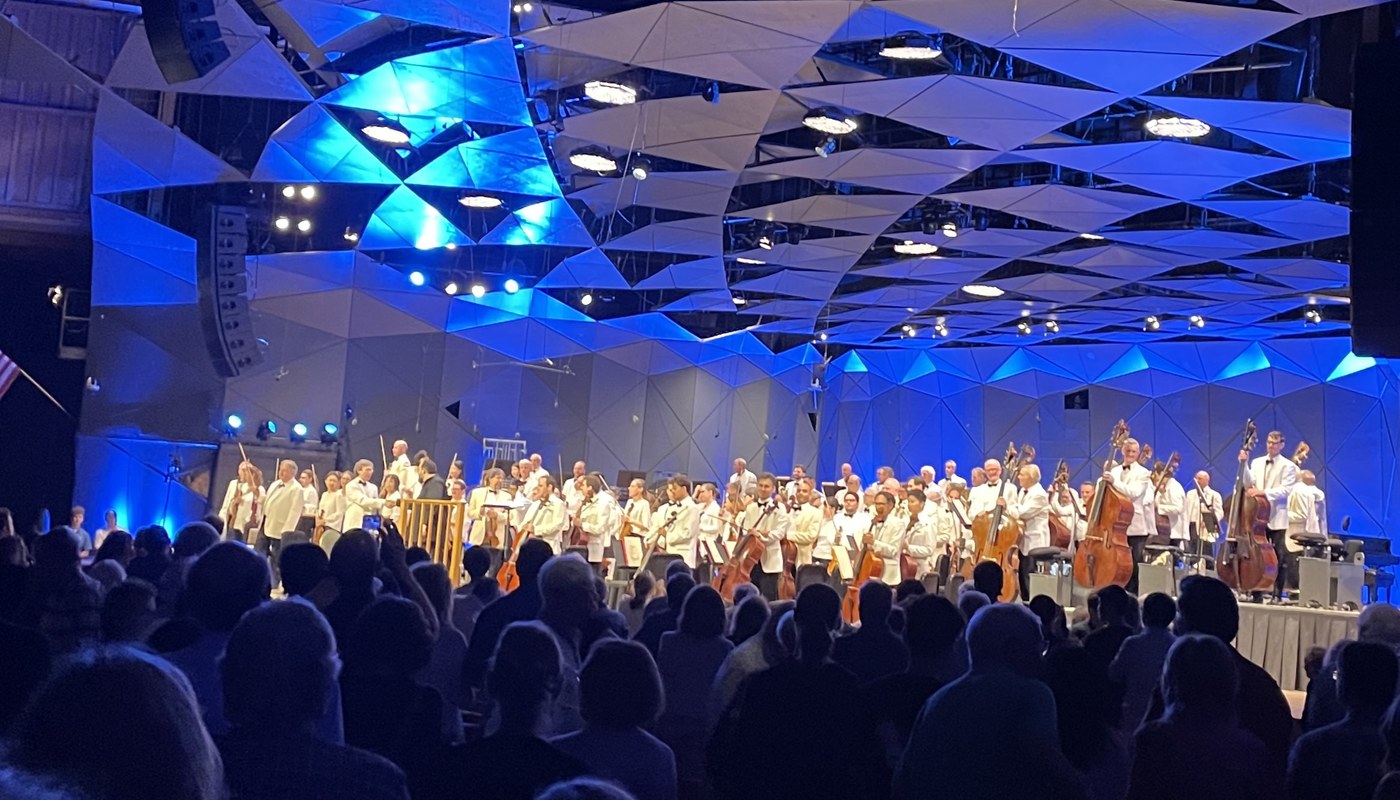 Boston Symphony Orchestra performing at Tanglewood