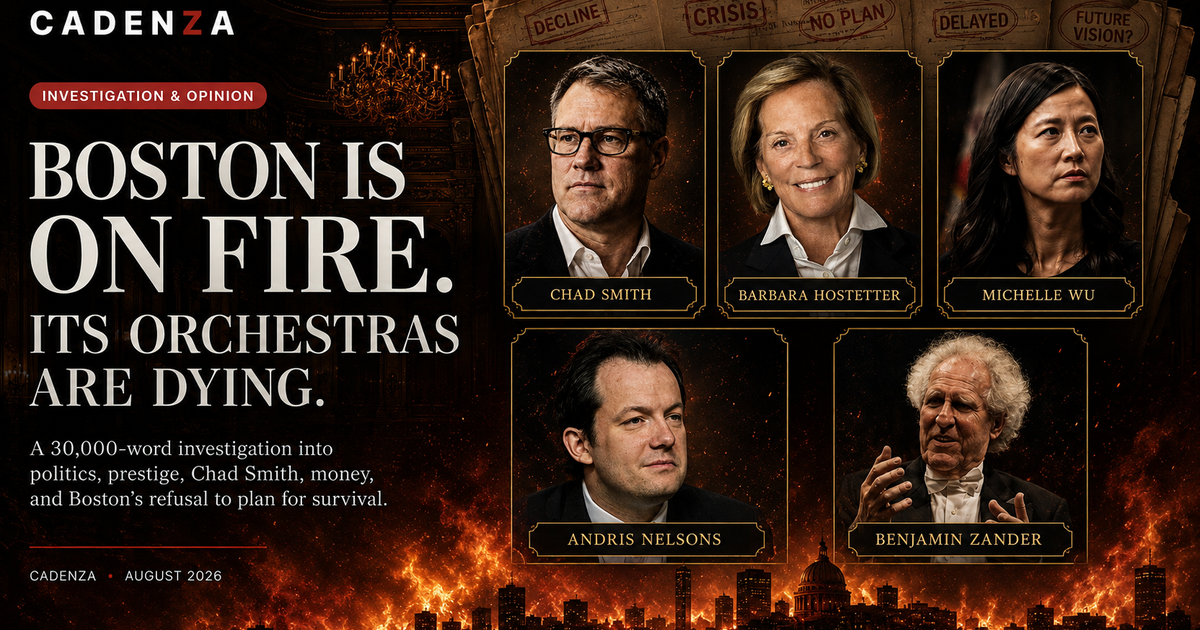 Boston Is on Fire. Its Orchestras Are Dying.