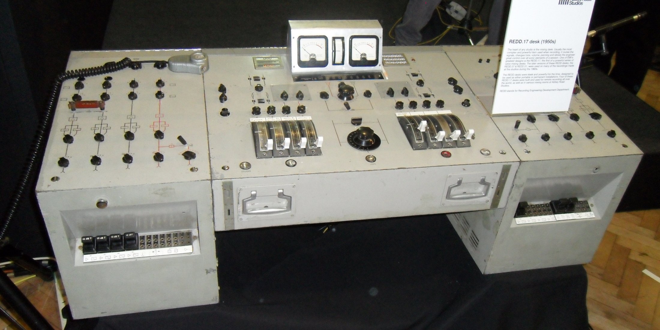 A recording console at Abbey Road Studios. Contextual photograph; not an AFM session.