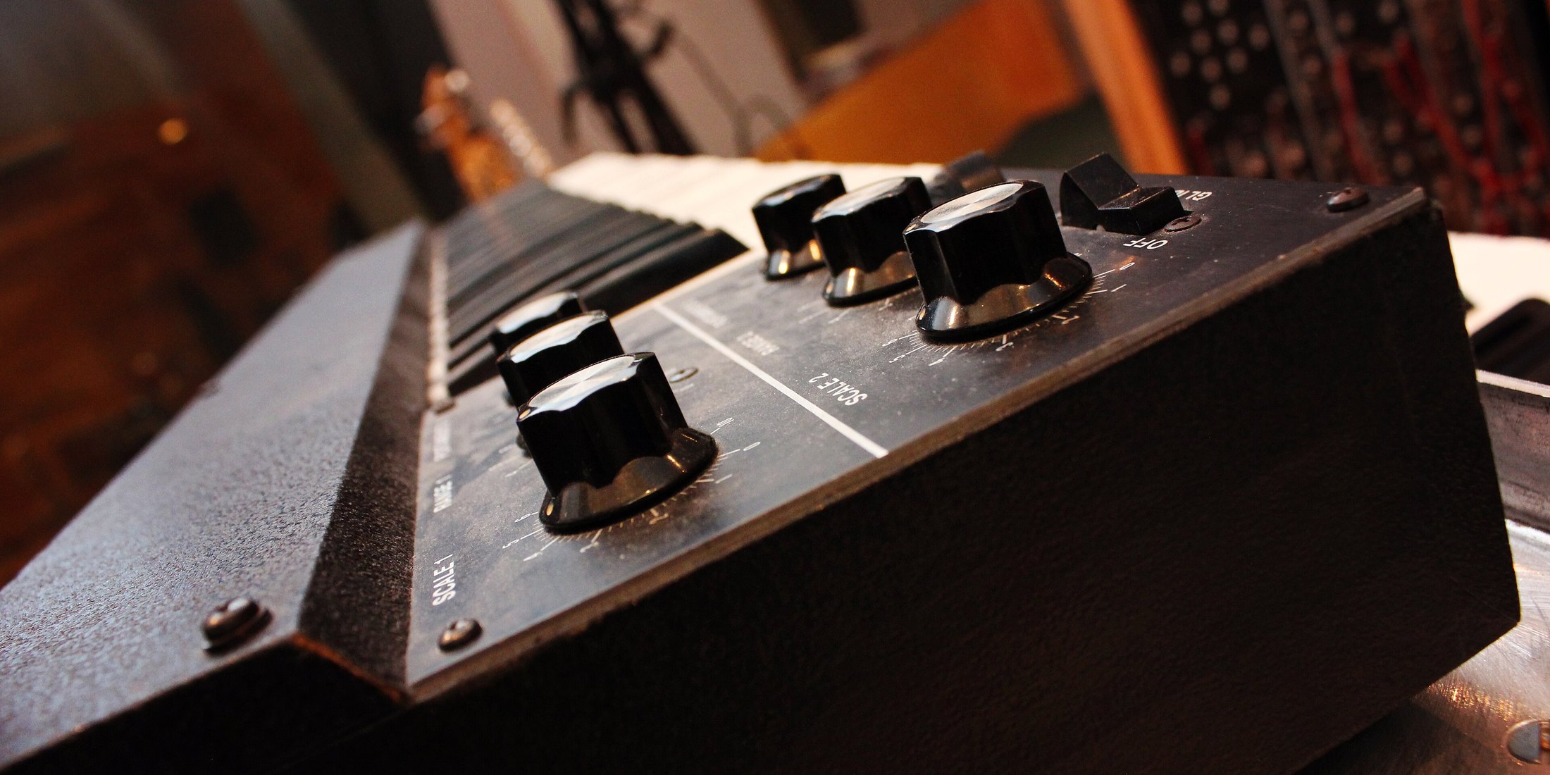 A Moog modular synthesizer keyboard.